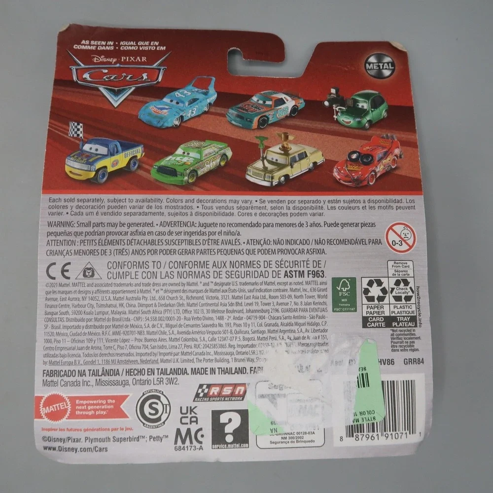 Disney Pixar Cars Derek Wheeliams  2021 1:64 Diecast metal in box